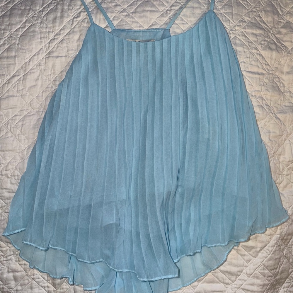 Charlotte Russe Powder Blue Flowy Top